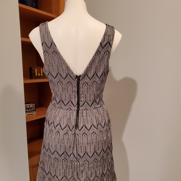 Lucky Brand Black and Gray Art Deco Dress - Picture 10 of 11